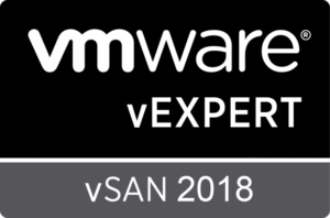 badge vExpert vSAN 2018